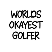 Stainless Steel Water Bottle - Worlds Okayest Golfer